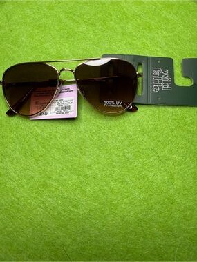 wild fable Brown Lens Aviator Sunglasses with Metal Frame